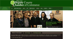 Desktop Screenshot of alleganychamber.org