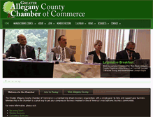 Tablet Screenshot of alleganychamber.org